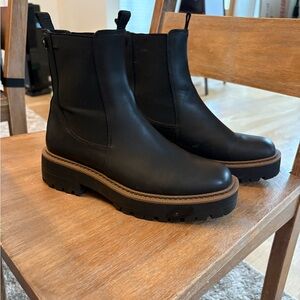 Sam Edelman Black Leather Ankle Boots